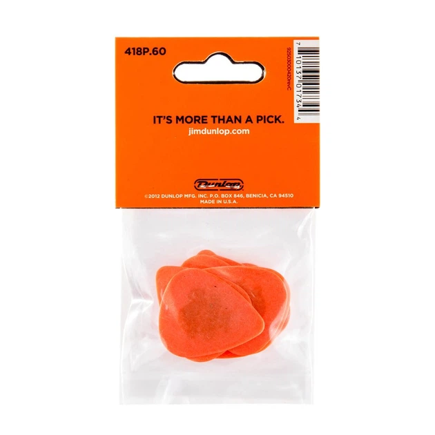 Медиатор Dunlop 418-P.60 Tortex Standard .60 mm (12 шт.) - изображение 5