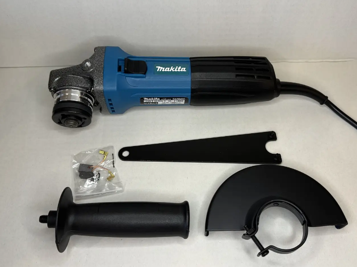 Угловая шлифовальная машина Makita GA5040C 1400 Вт болгарка 125 мм с регулятором оборотов 4000–11000 об/мин УШМ с плавным пуском стабилизацией скорости блокировкой шпинделя для резки шлифовки зачистки металла камня кирпича керамики - изображение 2