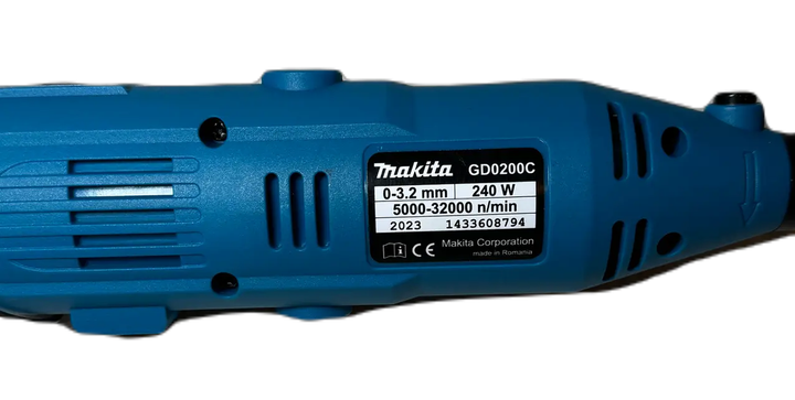 Гравер Makita 240 Вт дремель электрический 8000 32000 об мин мини дрель прямая шлифмашина сетевая патрон 1 3.2 мм для гравировки резки сверления шлифовки с регулировкой скорости 7 цангами 300 насадками кейсом - Фото 4 Гравер Makita 240 Вт дремель электрический 8000 32000 об мин мини дрель прямая шлифмашина сетевая патрон 1 3.2 мм для гравировки резки сверления шлифовки с регулировкой скорости 7 цангами 300 насадками кейсом - изображение 4