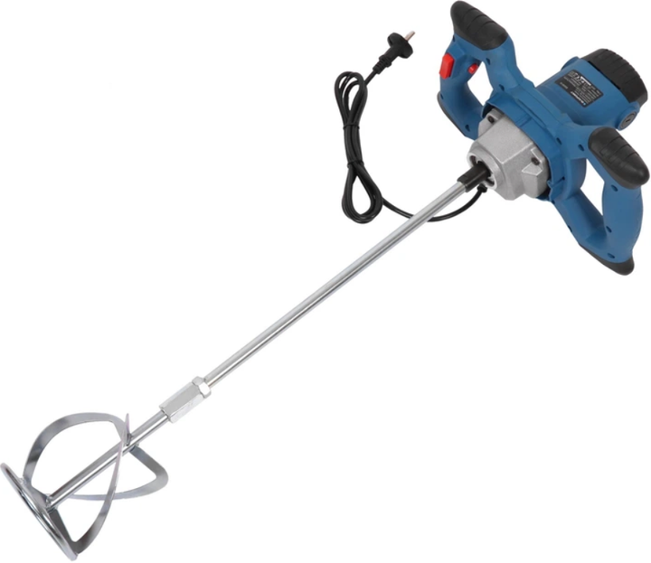 Строительный миксер Makita 2200 Вт электрический для смесей 850 об мин сетевой смеситель краски штукатурки клея раствора с регулировкой скорости 4 режима патрон M14 мешалка 120 мм металлический редуктор угольные щетки - Фото 2 Строительный миксер Makita 2200 Вт электрический для смесей 850 об мин сетевой смеситель краски штукатурки клея раствора с регулировкой скорости 4 режима патрон M14 мешалка 120 мм металлический редуктор угольные щетки - изображение 2