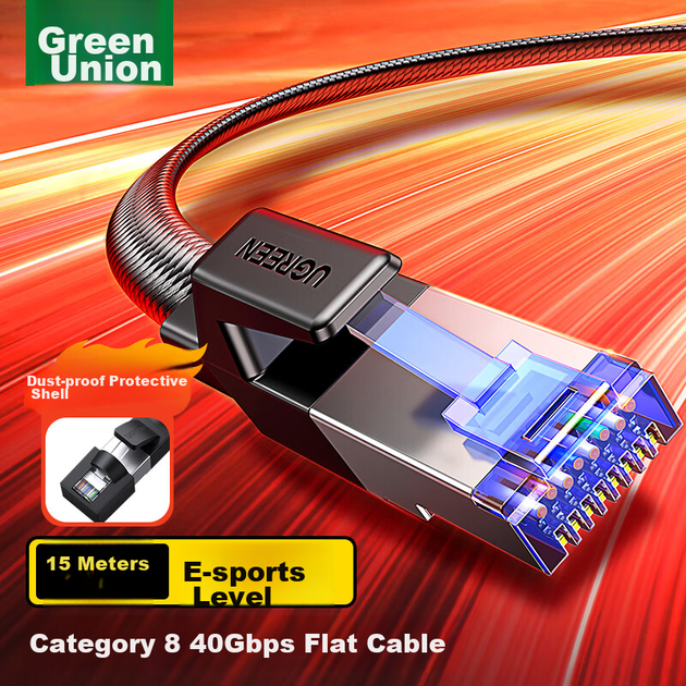 Патч-корд Ugreen Cat 8 екранований 10 Гбіт/с 15 м (30799) - зображення 2