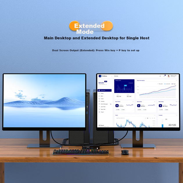 KVM-перемикач Shengwei DHDP202G 2-портовий HDMI-DisplayPort 4K 60 Гц - зображення 3