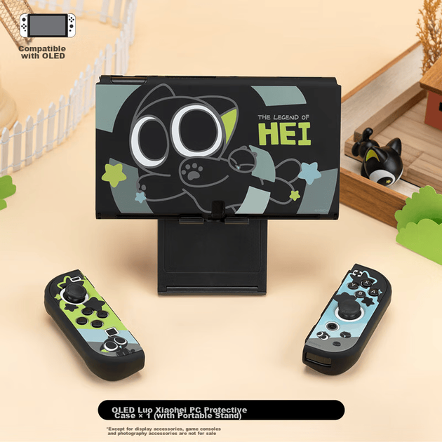 Защитный чехол Jixiang Luo Xiaohei для Nintendo Switch OLED Transparent - изображение 2