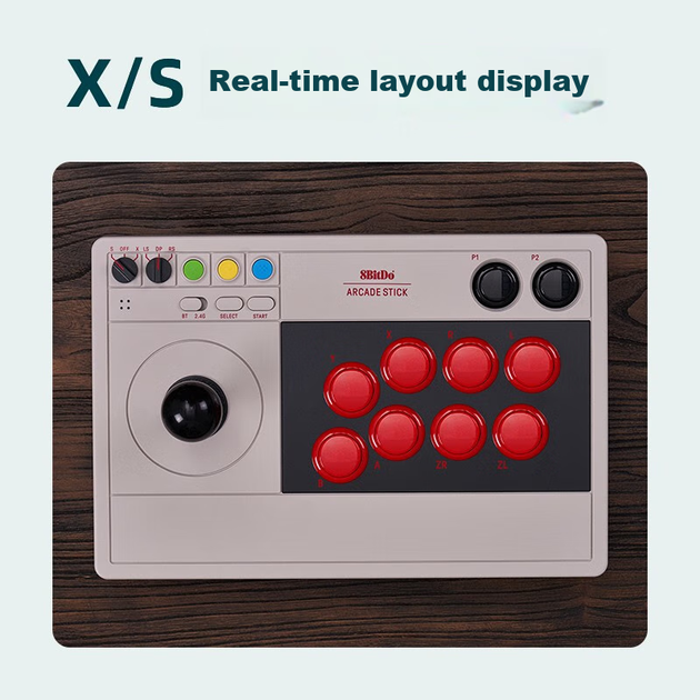 Аркадный стик 8BitDo Arcade Stick V3 PC/Nintendo Switch 2 - Фото 5 Аркадный стик 8BitDo Arcade Stick V3 PC/Nintendo Switch 2 - изображение 5