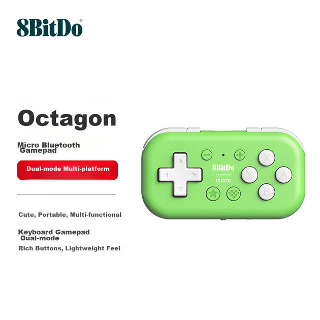 Беспроводной геймпад 8BitDo Micro Nintendo Switch/Android Green - изображение 2