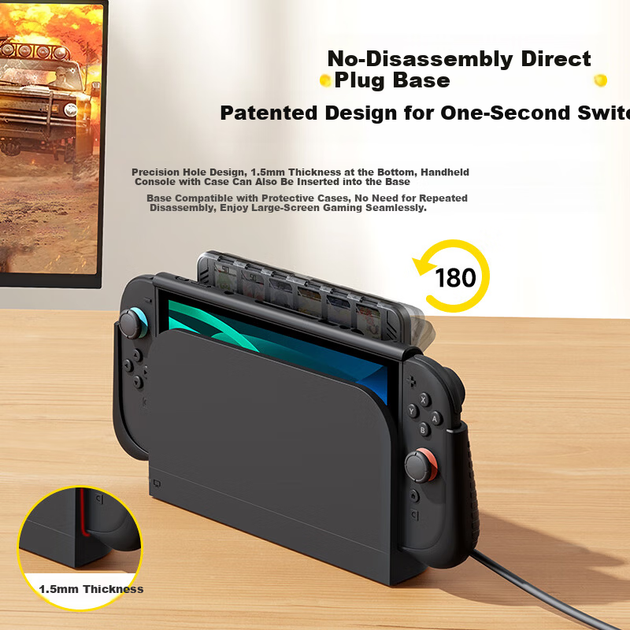 Чехол Jemdo для Nintendo Switch 2 силиконовый прозрачный - Фото 4 Чехол Jemdo для Nintendo Switch 2 силиконовый прозрачный - изображение 4