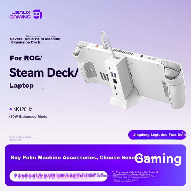 Док-станция JSAUX для Steam Deck/ROG Ally White (HB0609B) - изображение 3