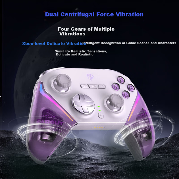 Беспроводной геймпад EasySMX D10 PC/Nintendo Switch 2/Android/iOS Star Dream Purple - изображение 6