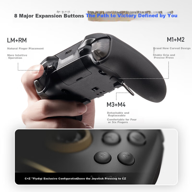 Бездротовий геймпад Flydigi Vader 5 Pro PC/Nintendo Switch/Android - зображення 7