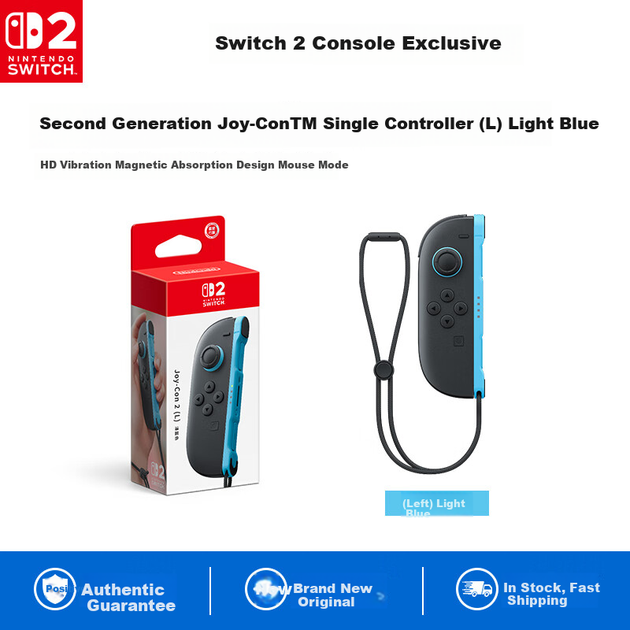 Геймпад Nintendo Switch Joy-Con 2-го покоління лівий Gray - Фото 3 Геймпад Nintendo Switch Joy-Con 2-го покоління лівий Gray - зображення 3