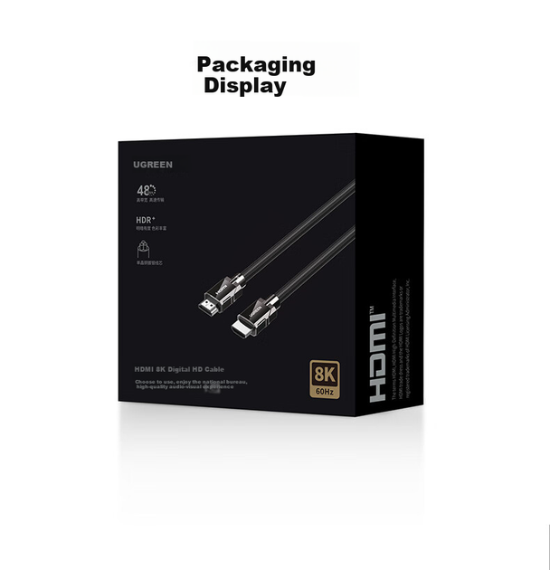 Кабель Ugreen HDMI - HDMI v2.1 8K@60Hz 4K@240Hz 1.5 м (45635) - зображення 9