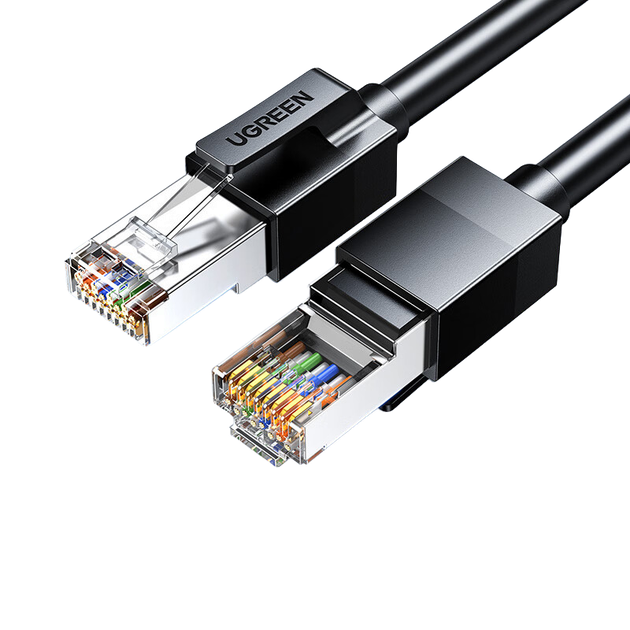 Патч-корд Ugreen 55177 Cat 6 витая пара экранированный 1 Гбит/с 12 м Черный - Фото 1 Патч-корд Ugreen 55177 Cat 6 витая пара экранированный 1 Гбит/с 12 м Черный - изображение 1
