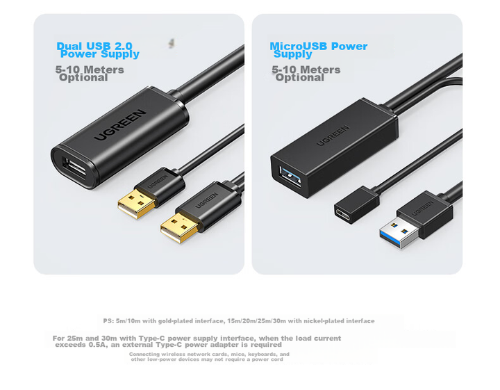 Удлинитель Ugreen US121 USB 2.0 AM - AF 10 м (10321) - изображение 9