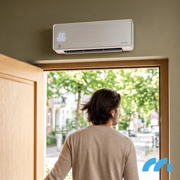 Настінний керамічний тепловентилятор повітряна завіса Maltec PT5800W-WH WiFi 2000 Вт c дисплейом і пультом - зображення 10