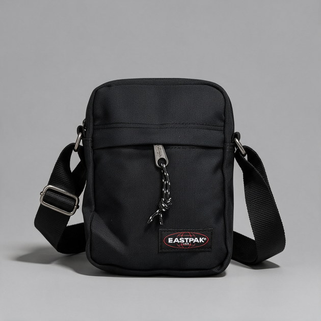 Чоловіча сумка Eastpak через плече, компактний месенджер Істпак, чорна барсетка крос-боді ART029 - Фото 1 Чоловіча сумка Eastpak через плече, компактний месенджер Істпак, чорна барсетка крос-боді ART029 - зображення 1