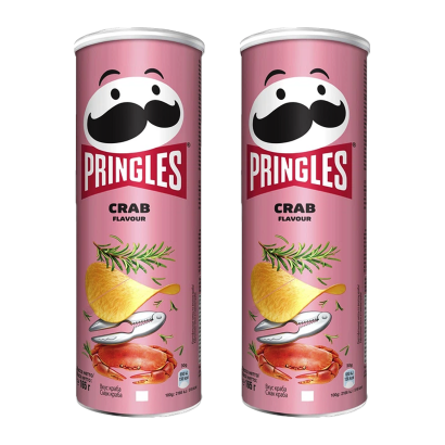 Набор Чипсы 2шт Pringles Crab 165g - Фото 1 Набор Чипсы 2шт Pringles Crab 165g - изображение 1