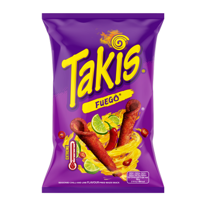 Кранчі Takis Fuego Чілі Лайм 100g - Фото 1 Кранчі Takis Fuego Чілі Лайм 100g - зображення 1
