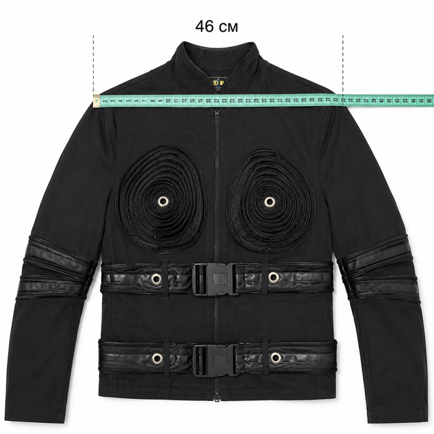 Мужская куртка ANDRE в стиле Cyberpunk / Techwear - Черная, Размер L (Водотталкивающая) - изображение 4
