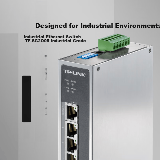 Коммутатор TP-LINK TL-SG2005 5-портовый гигабитный промышленный - Фото 3 Коммутатор TP-LINK TL-SG2005 5-портовый гигабитный промышленный - изображение 3