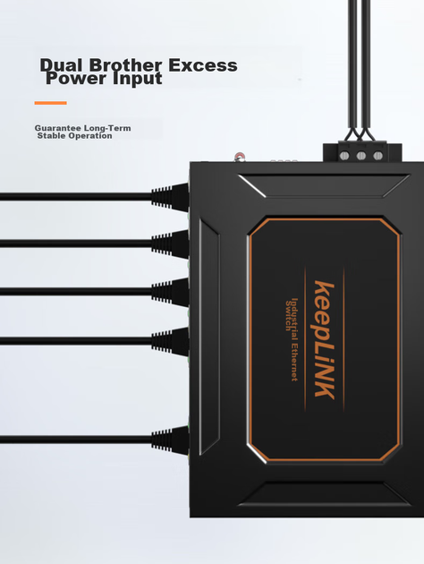 Коммутатор KeepLINK KP-9000 промышленный 100Мбит 5 портов DIN-рейка - изображение 7