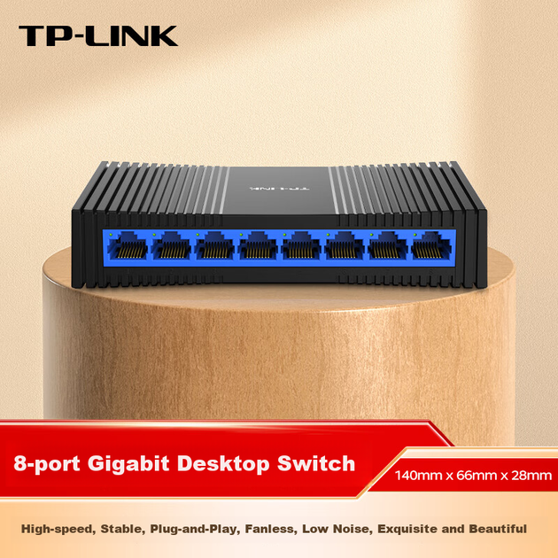 Коммутатор TP-LINK TL-SG1008+, 8 портов Gigabit, plug-and-play - Фото 10 Коммутатор TP-LINK TL-SG1008+, 8 портов Gigabit, plug-and-play - изображение 10