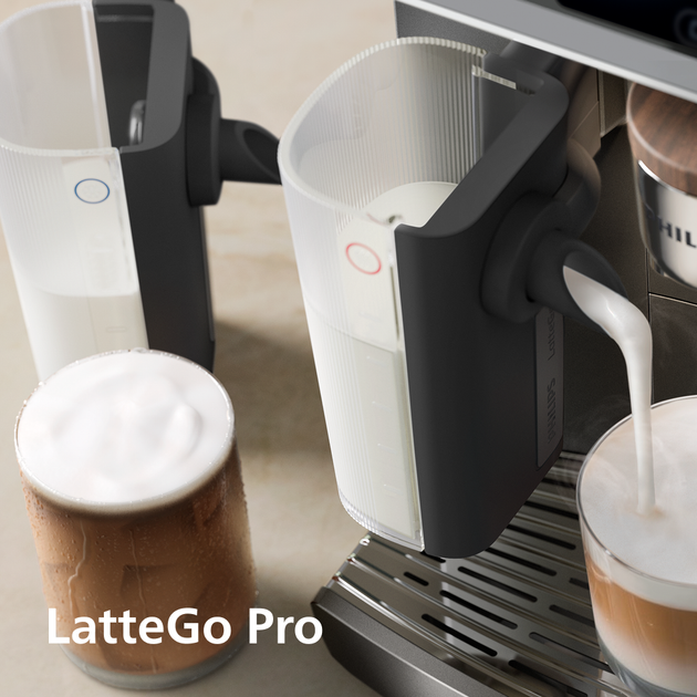 Кавомашина Philips LatteGo Pro серії 8000 Café Aromis EP8757/12 - Фото 3 Кавомашина Philips LatteGo Pro серії 8000 Café Aromis EP8757/12 - зображення 3
