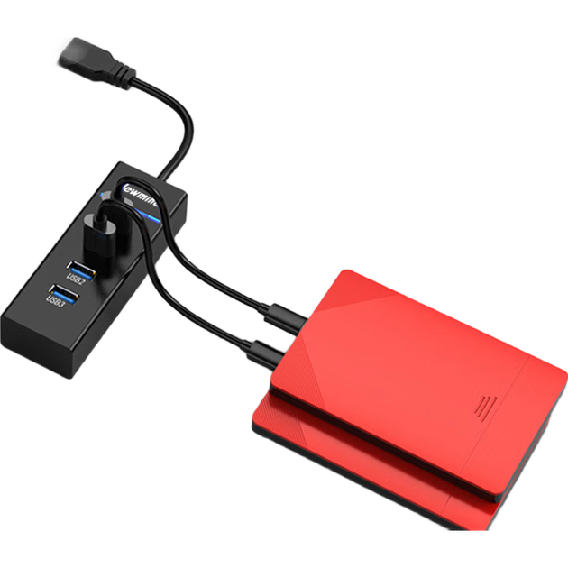 Разветвитель USB-концентратора Newmine 3.0, 4-портовый, для ноутбуков, настольных компьютеров и смартфонов, многопортовый удлинительный кабель-конвертер, приблизительно 1 метр. - изображение 4