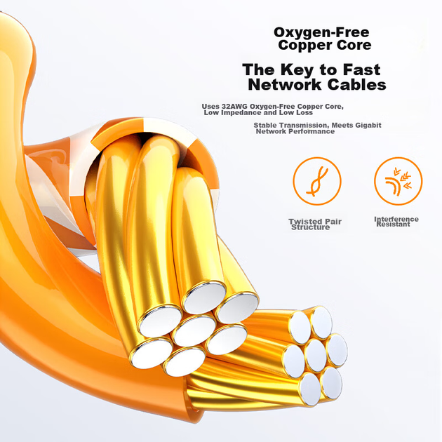 Патч-корд Biaze WX21 Cat 6a 10 Гбит/с 20 м Белый - изображение 7