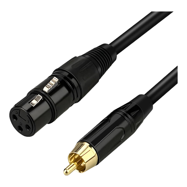 Кабель Yeren RCA - XLR 3 м золотий (YR-YP61) - зображення 4