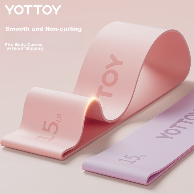Эластичная лента для йоги Yottoy Yoga Resistance Band для фитнеса и тренировок, подходит для мужчин и женщин, для тренировки мышц ног, ягодиц и растяжки. - Фото 6 Эластичная лента для йоги Yottoy Yoga Resistance Band для фитнеса и тренировок, подходит для мужчин и женщин, для тренировки мышц ног, ягодиц и растяжки. - зображення 6
