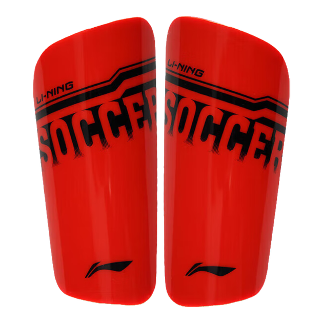 Футбольные щитки Li-Ning для детей и взрослых, защитные наколенники для соревнований и тренировок, профессиональная защитная экипировка для мужчин, красные, размер L. - изображение 4