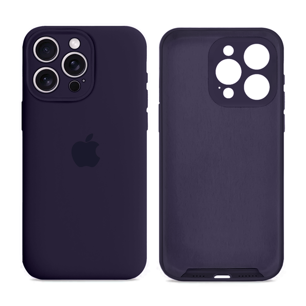 Чехол силиконовый Silicone Case Full Size с микрофиброй для iPhone 15 Pro защита от ударов 78.Amethyst MC-11240 - Фото 1 Чехол силиконовый Silicone Case Full Size с микрофиброй для iPhone 15 Pro защита от ударов 78.Amethyst MC-11240 - изображение 1
