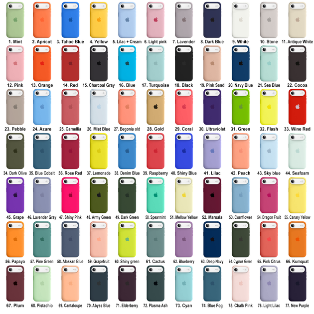 Чохол силіконовий Silicone Case Full Size для iPhone 17 Air протиударний з мікрофіброю всередині Maroon MC-12036 - зображення 9
