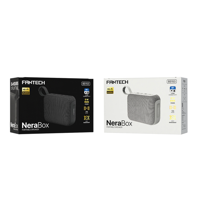 Портативная колонка FANTECH BS153 NeraBox Bluetooth 5.4 мощный звук с низким басом компактная черная - изображение 3
