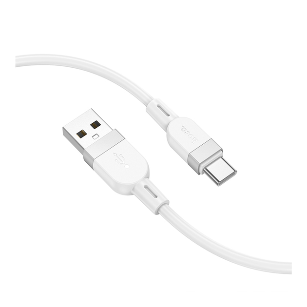 Кабель USB Hoco X109 силіконовий Type-C 3A для швидкого заряджання та передавання даних 1 м чорний - Фото 2 Кабель USB Hoco X109 силіконовий Type-C 3A для швидкого заряджання та передавання даних 1 м чорний - зображення 2
