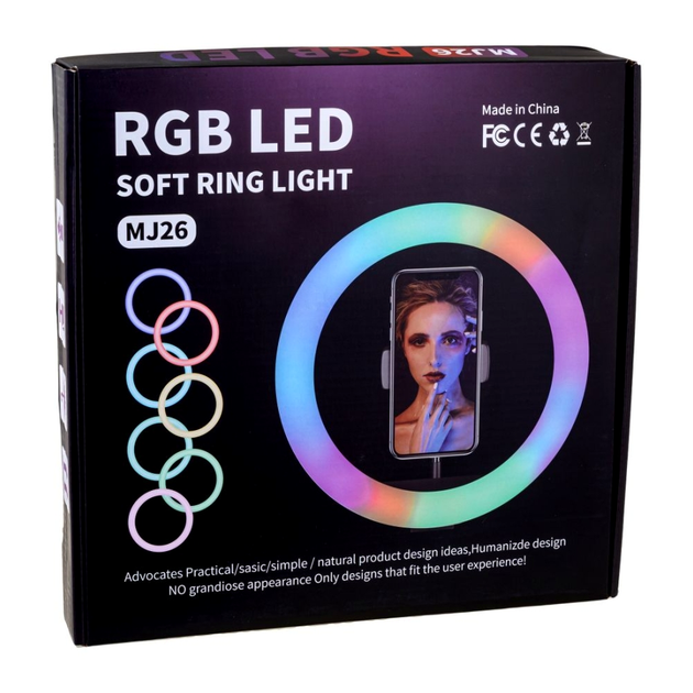 Лампа RGB MJ26 26cm черный с изменяемой подсветкой для создания атмосферы - изображение 2