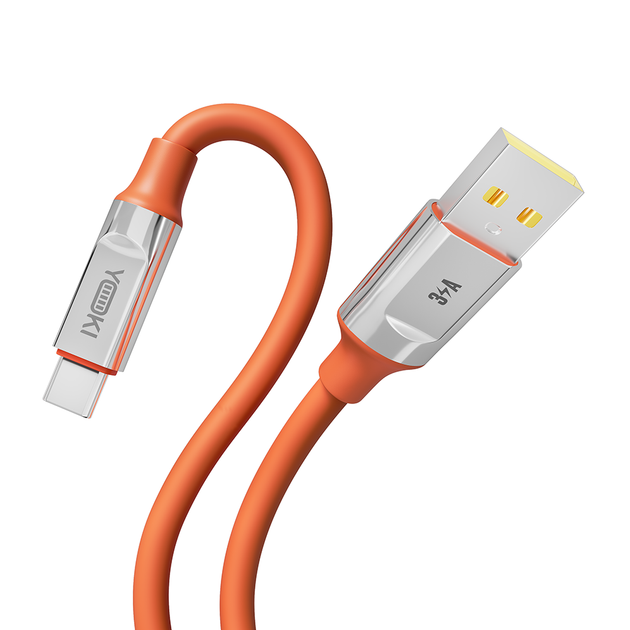 Кабель USB YOKI ULTRA YK-UL61 Type-C 3A 1.2m с защитой от изломов и высокой эластичностью черный - Фото 6 Кабель USB YOKI ULTRA YK-UL61 Type-C 3A 1.2m с защитой от изломов и высокой эластичностью черный - изображение 6