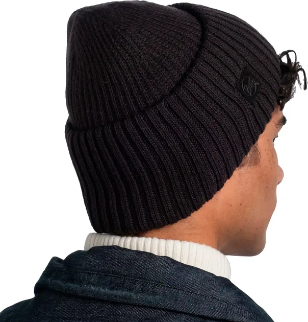 Шапка Buff Knitted Hat Rutger Graphite - Фото 4 Шапка Buff Knitted Hat Rutger Graphite - зображення 4