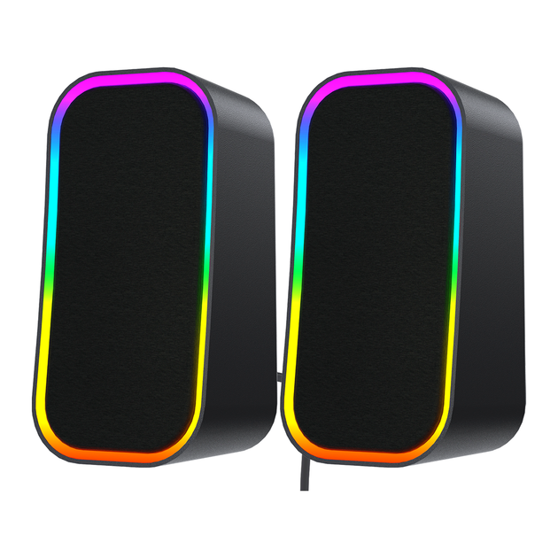 Компьютерные колонки Fantech GS304 Groove Bluetooth V5.3 с мощными басами и LED-подсветкой черные - изображение 5