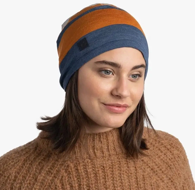 Шапка Buff Merino Move Beaney Steel Blue - изображение 5