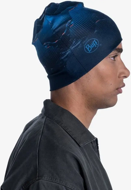 Шапка Buff Thermonet Hat S-Wave Blue - Фото 5 Шапка Buff Thermonet Hat S-Wave Blue - изображение 5