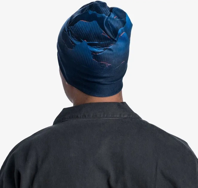 Шапка Buff Thermonet Hat S-Wave Blue - Фото 6 Шапка Buff Thermonet Hat S-Wave Blue - изображение 6
