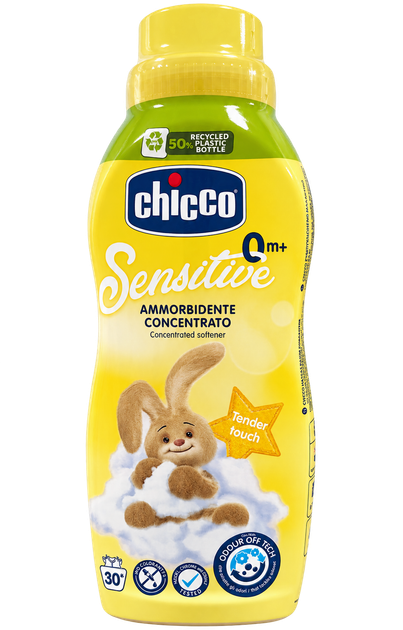 Ополіскувач для дитячої білизни Chicco Sensitive Tender Touch концентрований, 30 прань 750 мл - Фото 2 Ополіскувач для дитячої білизни Chicco Sensitive Tender Touch концентрований, 30 прань 750 мл - зображення 2