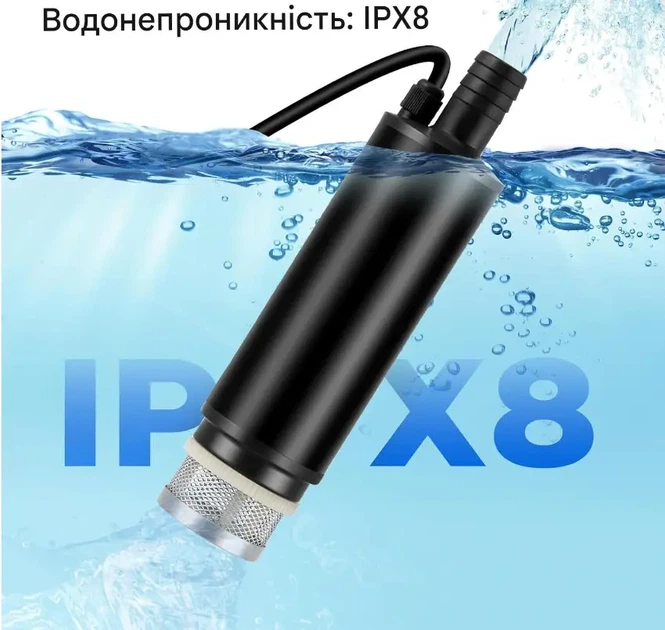 Занурювальний насос для акумулятора Milwaukee 18V M18 – міні насос 30 л/хв, 120 Вт - зображення 4