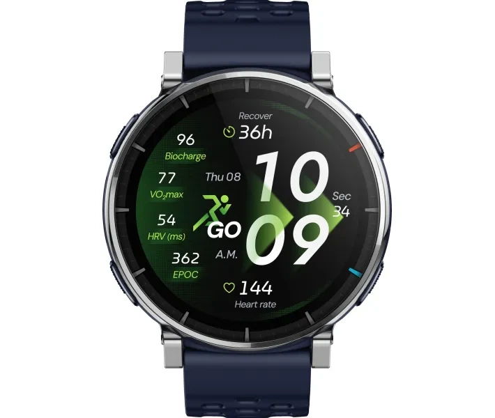 Смарт-годинник Amazfit Active 3 Premium Синій (W2559GL2N) - Фото 2 Смарт-годинник Amazfit Active 3 Premium Синій (W2559GL2N) - зображення 2