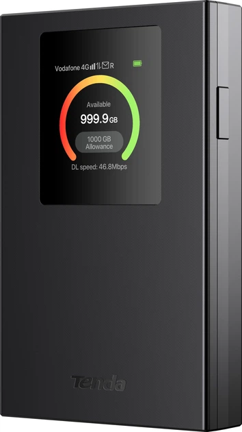 Мобильный 4G LTE Wi-Fi 6 роутер Tenda MF6 / 2100 мАч / до 286 Мбит/с / LCD-дисплей / Type-C / Черный (102205317) - Б/У - изображение 2
