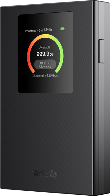 Мобильный 4G LTE Wi-Fi 6 роутер Tenda MF6 / 2100 мАч / до 250 Мбит/с / LCD-дисплей / Type-C / Черный (102253760) - Б/У - изображение 2