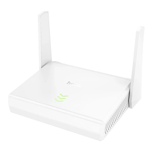 Маршрутизатор Hoco HI36 Wi-Fi 4, 2.4 ГГц, до 300 Мбіт/с, білий - Фото 1 Маршрутизатор Hoco HI36 Wi-Fi 4, 2.4 ГГц, до 300 Мбіт/с, білий - изображение 1