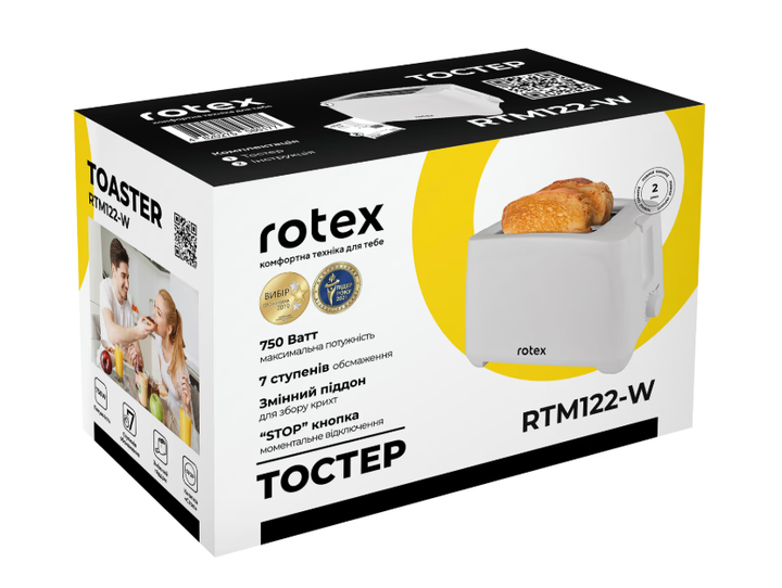 Тостер Rotex RTM122-W - изображение 8