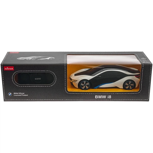 Машинка Rastar BMW i8 1:24 Серебристый - изображение 8